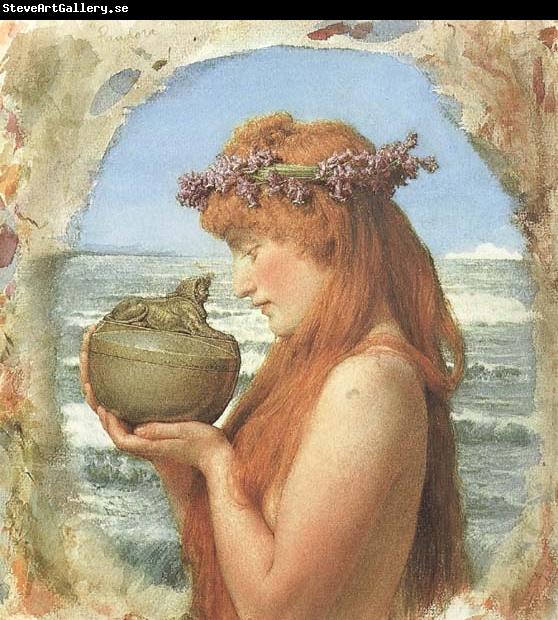 Sir Lawrence Alma-Tadema,OM.RA,RWS Pandora (mk46)